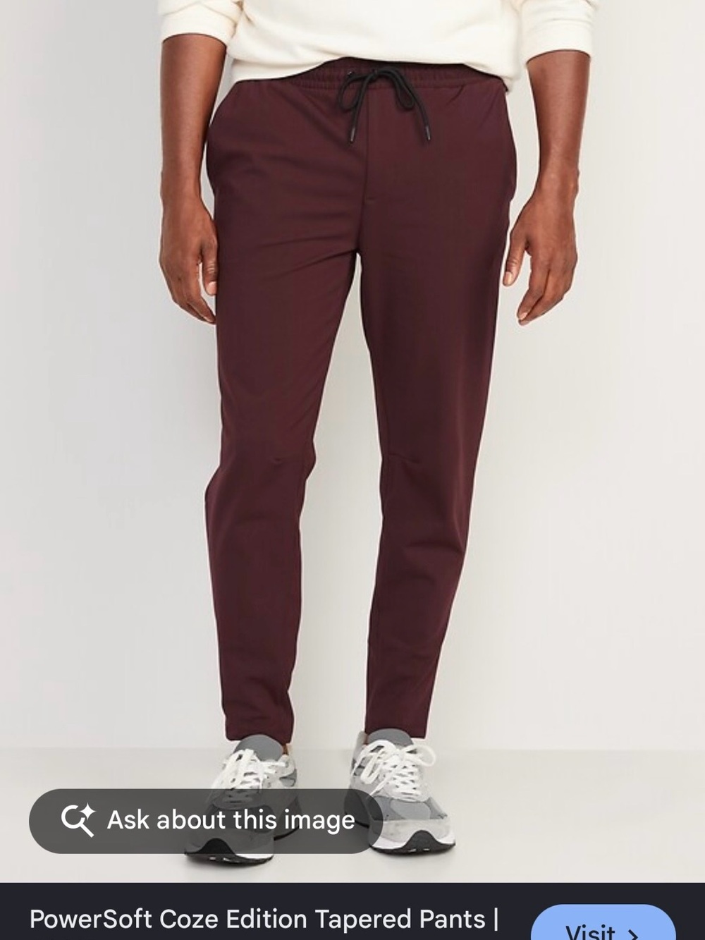 Old Navy Coze Edition Tapered Pants - Burgundy